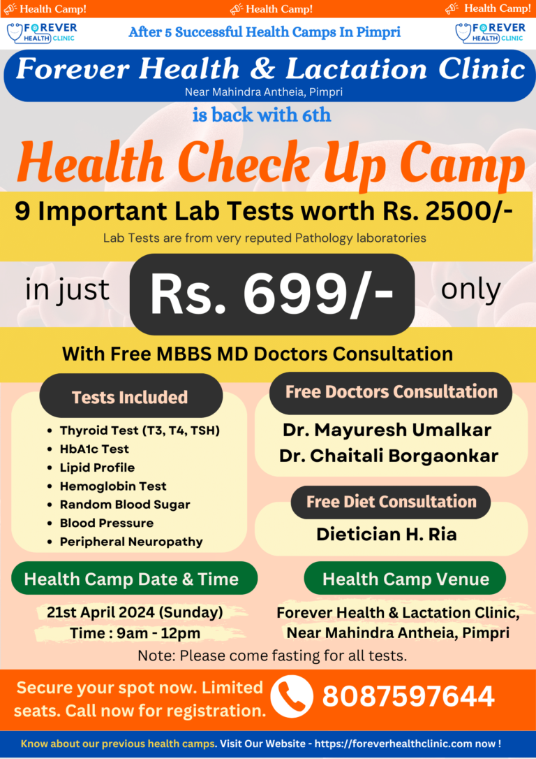 21st April 2024 Health Camp flyer